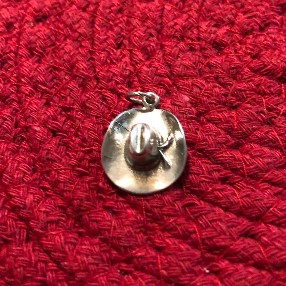 Sterling silver cowboy hat charm
